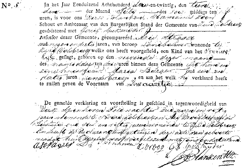 18230710 geb akte 5 Zwaantje dv A Straver - M Burger